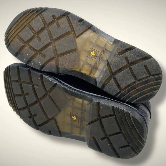 NWOT Men's Sz 10 DR. MARTENS Sussex Bear Track Slip Resistant Chukka Black Boots - Picture 7 of 9